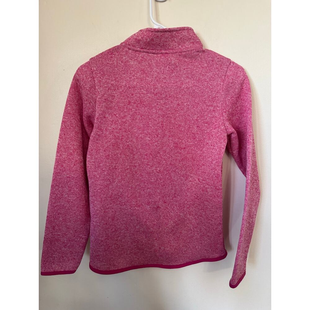 NWT Athletic Works Girls L 10-12 Pink Sweater Fleece 1/4 Zip Pullover - Picture 4 of 10
